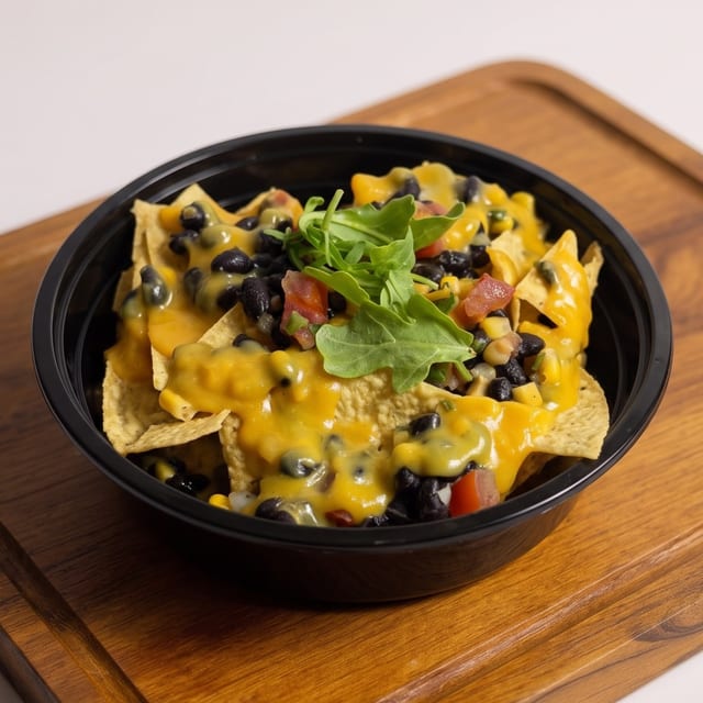 Midnight Black Bean Nachos.