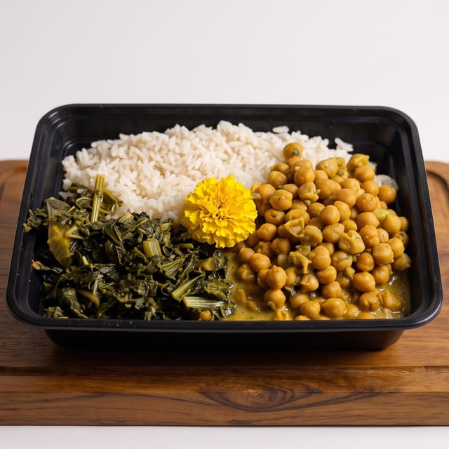 Golden Curry Chickpea Bowl.